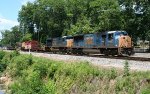 CSX crane train